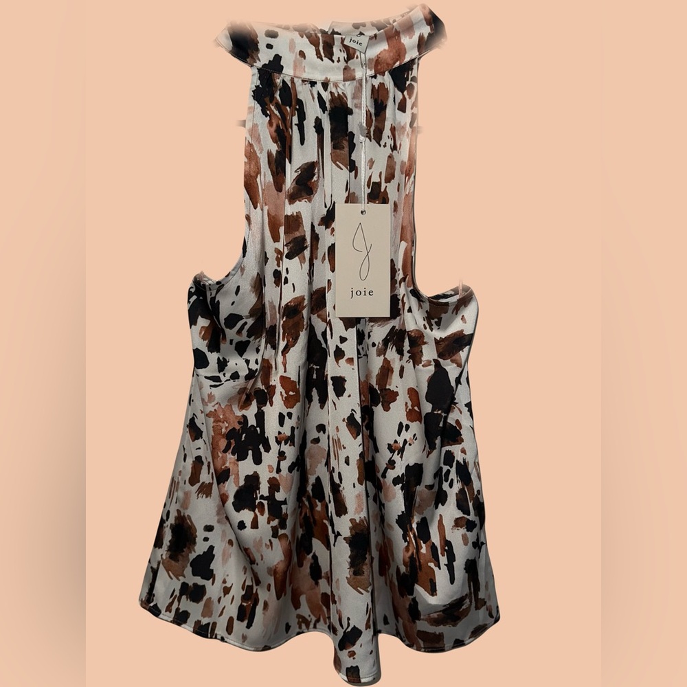 Joie Multicolor Abstract Sleeveless Blouse